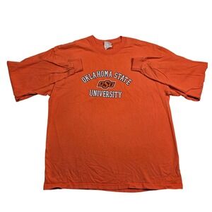 Vtg Oklahoma State University Cowboys NCAA Orange Long Sleeve T Shirt XL‎ Sports